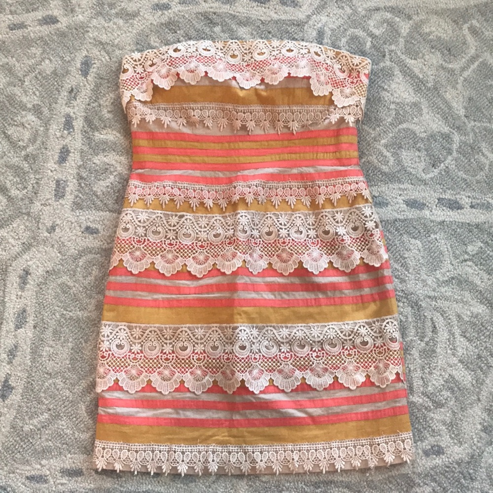 Strapless dress!